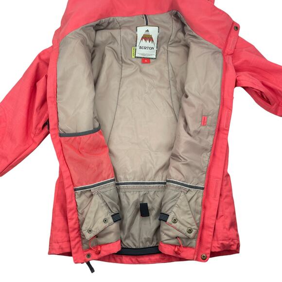 Burton Jet Set Snowboard Ski Snow Jacket Dryride Bright Orange Size XL - Picture 15 of 16